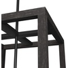 image:imageHunter  Squire Manor 4light Matte Black Medium Size Pendant Light Dimmable Modern Style Rectangle Shaped for Bedrooms Kitchens Dining Living Rooms  19086