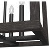 image:imageHunter  Squire Manor 4light Matte Black Medium Size Pendant Light Dimmable Modern Style Rectangle Shaped for Bedrooms Kitchens Dining Living Rooms  19086