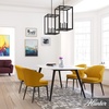 image:imageHunter  Squire Manor 4light Matte Black Medium Size Pendant Light Dimmable Modern Style Rectangle Shaped for Bedrooms Kitchens Dining Living Rooms  19677Matte Black