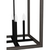image:imageHunter  Squire Manor 4light Matte Black Medium Size Pendant Light Dimmable Modern Style Rectangle Shaped for Bedrooms Kitchens Dining Living Rooms  19677Matte Black