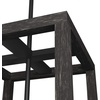 image:imageHunter  Squire Manor 4light Matte Black Medium Size Pendant Light Dimmable Modern Style Rectangle Shaped for Bedrooms Kitchens Dining Living Rooms  19084