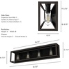 image:imageHunter  Squire Manor 4light Matte Black Medium Size Vanity Light Dimmable Modern Style for Bedrooms Kitchens Foyers Bathrooms  19675