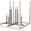 image:imageHunter  Squire Manor 8light Brushed Nickel Large Pendant Light Dimmable Rectangle Shaped for Bedrooms Kitchens Dining Living Rooms  19679