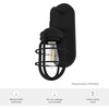 image:imageHunter  Starklake 1light Natural Black Iron Small Sconce Light Dimmable for Bedrooms Kitchens Foyers Bathrooms  19668