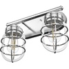 image:imageHunter  Starklake 2light Chrome Small Vanity Light Dimmable Caged Style for Bedrooms Kitchens Foyers Bathrooms  19050