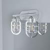 image:imageHunter  Starklake 2light Chrome Small Vanity Light Dimmable Caged Style for Bedrooms Kitchens Foyers Bathrooms  19050