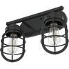 image:imageHunter  Starklake 2light Noble Bronze Small Vanity Light Dimmable Caged Style for Bedrooms Kitchens Foyers Bathrooms  19043Noble Bronze