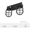 image:imageHunter  Starklake 2light Noble Bronze Small Vanity Light Dimmable Caged Style for Bedrooms Kitchens Foyers Bathrooms  19043Noble Bronze
