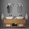 image:imageHunter  Starklake 3light Chrome Medium Size Vanity Light Dimmable for Bedrooms Kitchens Foyers Bathrooms  19051Chrome