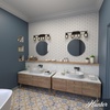 image:imageHunter  Starklake 4Light Chrome Large Vanity Light Dimmable Caged Style for Bedrooms Kitchens Foyers Bathrooms  19052