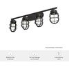 image:imageHunter  Starklake 4light Noble Bronze Large Vanity Light Dimmable Caged Style for Bedrooms Kitchens Foyers Bathrooms  19045
