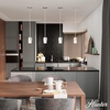image:imageHunter  Station 1light Brushed Nickel Mini Pendant Light Dimmable Cylinder Shaped for Bedrooms Kitchens Dining Living Rooms  19278