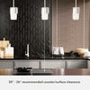 image:imageHunter  Station 1light Brushed Nickel Mini Pendant Light Dimmable Cylinder Shaped for Bedrooms Kitchens Dining Living Rooms  19278
