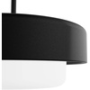 image:imageHunter  Station 2light Natural Black Iron Medium Size Pendant Light Dimmable Modern Style Drum Shaped for Bedrooms Kitchens Dining Living Rooms  19271