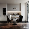image:imageHunter  Station 2light Natural Black Iron Medium Size Pendant Light Dimmable Modern Style Drum Shaped for Bedrooms Kitchens Dining Living Rooms  19271