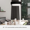 image:imageHunter  Station 4light Natural Black Iron Large Pendant Light Dimmable Drum Shaped for Bedrooms Kitchens Dining Living Rooms  19275