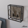 image:imageHunter  Stone Creek 2Light French Oak Rustic Style Dimmable Medium Size Sconce Light for Bedrooms Kitchens Foyers Bathrooms  19227
