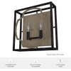 image:imageHunter  Stone Creek 2Light French Oak Rustic Style Dimmable Medium Size Sconce Light for Bedrooms Kitchens Foyers Bathrooms  19227