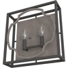 image:imageHunter  Stone Creek 2light Noble Bronze Medium Size Sconce Light Dimmable Rustic Style for Bedrooms Kitchens Foyers Bathrooms  19228