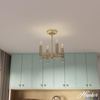 image:imageHunter  Sunjai 4Light Alturas Gold Formal Style Dimmable Medium Size Flush Mount Light for Bedrooms Kitchens Foyers Bathrooms  19525