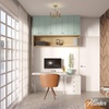 image:imageHunter  Sunjai 4Light Alturas Gold Formal Style Dimmable Medium Size Flush Mount Light for Bedrooms Kitchens Foyers Bathrooms  19525