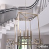 image:imageHunter  Sunjai 4Light Alturas Gold Formal Style Dimmable Medium Size Pendant Light for Bedrooms Kitchens Dining Living Rooms  19990