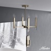 image:imageHunter  Sunjai 4Light Alturas Gold Medium Size Pendant Light Dimmable Formal Style Candle Shaped for Bedrooms Kitchens Dining Living Rooms  19517