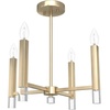 image:imageHunter  Sunjai 4Light Alturas Gold Medium Size Pendant Light Dimmable Formal Style Candle Shaped for Bedrooms Kitchens Dining Living Rooms  19517