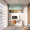 image:imageHunter  Sunjai 4light Brushed Nickel Medium Size Flush Mount Light Dimmable Formal Style for Bedrooms Kitchens Foyers Bathrooms  19524