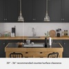image:imageHunter  Van Nuys 1Light Alturas Gold Small Pendant Light Dimmable Transitional Style Bell Shaped for Bedrooms Kitchens Dining Living Rooms  19345