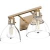 image:imageHunter  Van Nuys 2Light Alturas Gold Transitional Style Dimmable Small Vanity Light for Bedrooms Kitchens Foyers Bathrooms  48034
