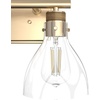 image:imageHunter  Van Nuys 2Light Alturas Gold Transitional Style Dimmable Small Vanity Light for Bedrooms Kitchens Foyers Bathrooms  48034