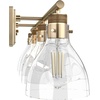 image:imageHunter  Van Nuys 2light Brushed Nickel Small Vanity Light Dimmable Transitional Style for Bedrooms Kitchens Foyers Bathrooms  48033Alturas Gold