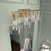 image:imageHunter  Van Nuys 2light Brushed Nickel Small Vanity Light Dimmable Transitional Style for Bedrooms Kitchens Foyers Bathrooms  48033Alturas Gold