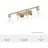 image:imageHunter  Van Nuys 2light Brushed Nickel Small Vanity Light Dimmable Transitional Style for Bedrooms Kitchens Foyers Bathrooms  48033Alturas Gold