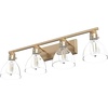 image:imageHunter  Van Nuys 2light Brushed Nickel Small Vanity Light Dimmable Transitional Style for Bedrooms Kitchens Foyers Bathrooms  48033Alturas Gold
