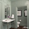 image:imageHunter  Van Nuys 2light Brushed Nickel Small Vanity Light Dimmable Transitional Style for Bedrooms Kitchens Foyers Bathrooms  48033Brushed Nickel