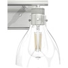 image:imageHunter  Van Nuys 2light Brushed Nickel Small Vanity Light Dimmable Transitional Style for Bedrooms Kitchens Foyers Bathrooms  48033Brushed Nickel
