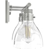 image:imageHunter  Van Nuys 2light Brushed Nickel Small Vanity Light Dimmable Transitional Style for Bedrooms Kitchens Foyers Bathrooms  48033Brushed Nickel