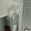 image:imageHunter  Van Nuys 2light Brushed Nickel Small Vanity Light Dimmable Transitional Style for Bedrooms Kitchens Foyers Bathrooms  48033Brushed Nickel