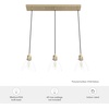 image:imageHunter  Van Nuys 3Light Alturas Gold Transitional Style Dimmable Large Cluster Light for Bedrooms Kitchens Dining Living Rooms  19307