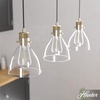image:imageHunter  Van Nuys 3Light Alturas Gold Transitional Style Dimmable Large Cluster Light for Bedrooms Kitchens Dining Living Rooms  19307