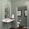 image:imageHunter  Van Nuys 3Light Brushed Nickel Transitional Style Dimmable Medium Size Vanity Light for Bedrooms Kitchens Foyers Bathrooms  48036