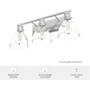 image:imageHunter  Van Nuys 3Light Brushed Nickel Transitional Style Dimmable Medium Size Vanity Light for Bedrooms Kitchens Foyers Bathrooms  48036