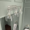 image:imageHunter  Van Nuys 3Light Brushed Nickel Transitional Style Dimmable Medium Size Vanity Light for Bedrooms Kitchens Foyers Bathrooms  48036