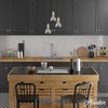 image:imageHunter  Van Nuys 3light Alturas Gold Medium Size Cluster Light Dimmable Transitional Style Round Shaped for Bedrooms Kitchens Dining Living Rooms  19309