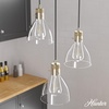 image:imageHunter  Van Nuys 3light Alturas Gold Medium Size Cluster Light Dimmable Transitional Style Round Shaped for Bedrooms Kitchens Dining Living Rooms  19309