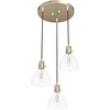 image:imageHunter  Van Nuys 3light Alturas Gold Medium Size Cluster Light Dimmable Transitional Style Round Shaped for Bedrooms Kitchens Dining Living Rooms  19309