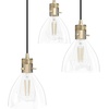 image:imageHunter  Van Nuys 3light Alturas Gold Medium Size Cluster Light Dimmable Transitional Style Round Shaped for Bedrooms Kitchens Dining Living Rooms  19309