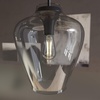 image:imageHunter  Vidria 1Light Brushed Nickel Medium Size Pendant Light Dimmable Formal Style Bell Shaped for Bedrooms Kitchens Dining Living Rooms  19112Matte Black